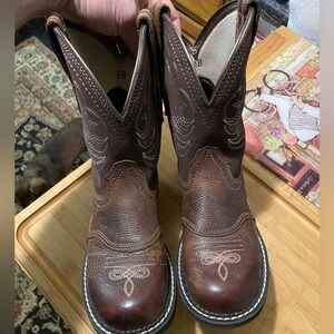 Fat baby Brown Western Leather Boots